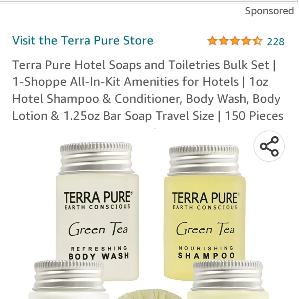 Terra Pure Organic All In One Hotel & Toiletries Bulk Set